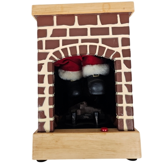 Gemmy Fireplace Santa Talking Santa Stuck in Chimney Motionette Tested‎ Works - Picture 10 of 10